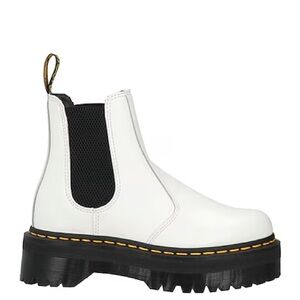 Platform white doc martens